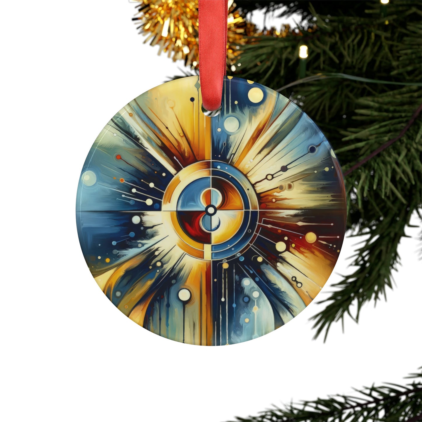 Compassionate Ethical Guidance Acrylic Ornament with Ribbon - ATUH.ART