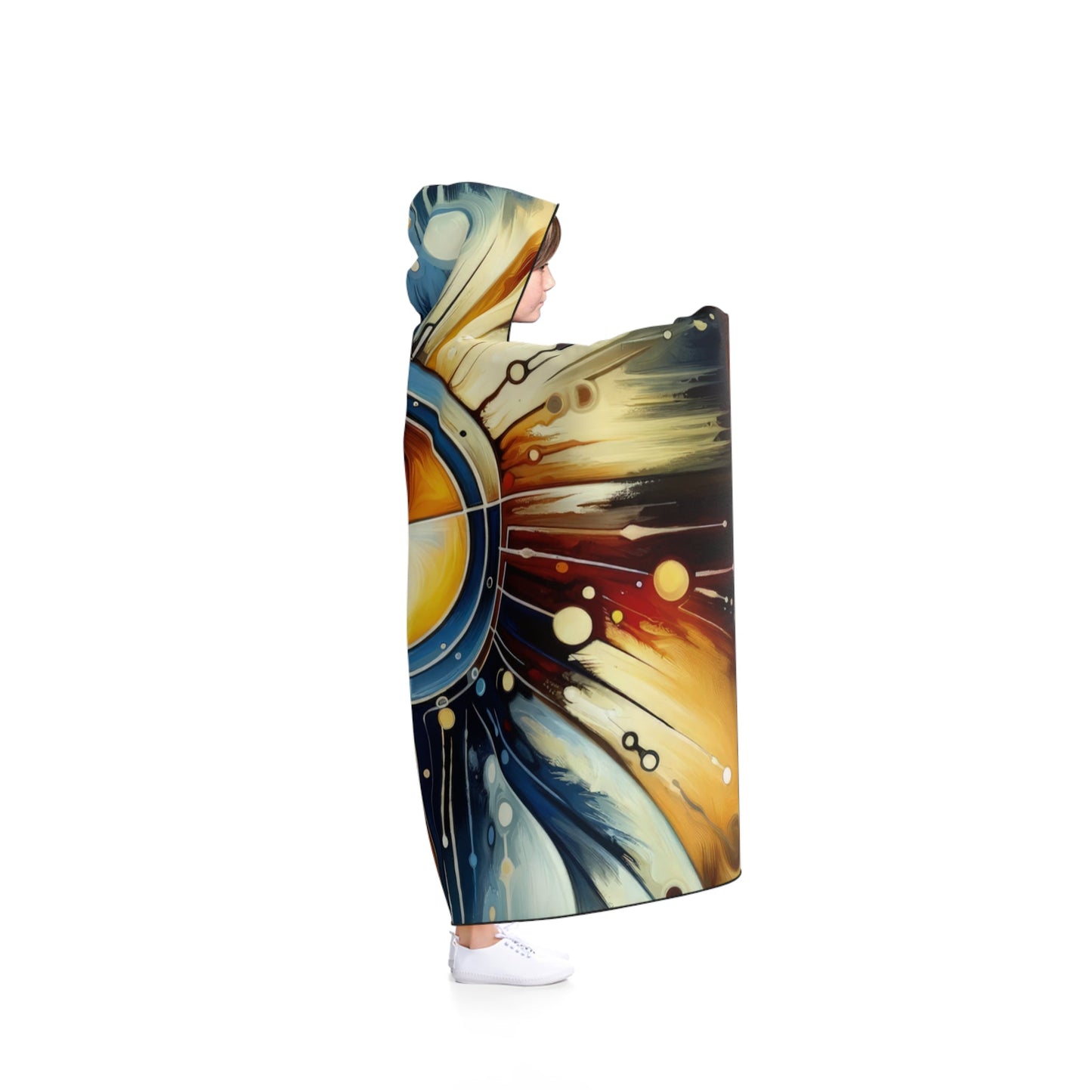 Compassionate Ethical Guidance Hooded Blanket - ATUH.ART