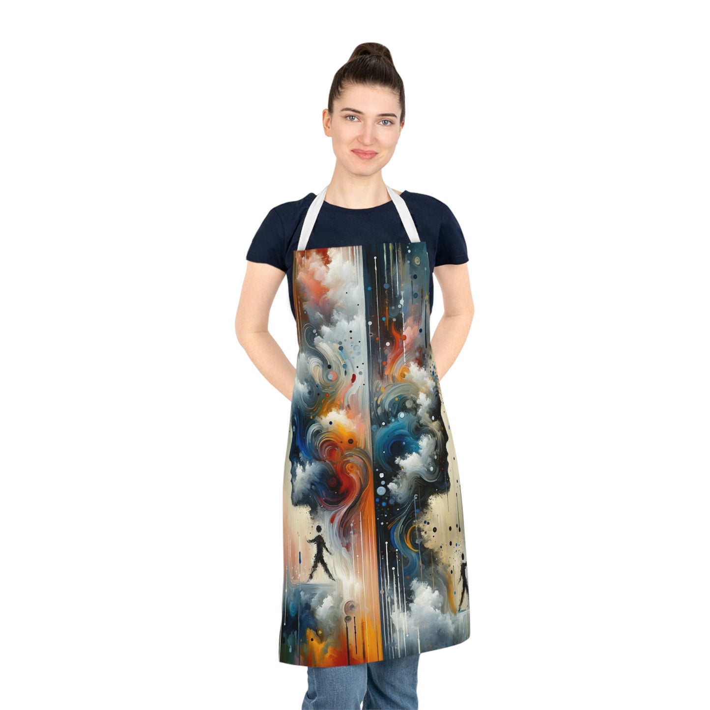 Connected Isolation Paradox Adult Apron (AOP) - ATUH.ART