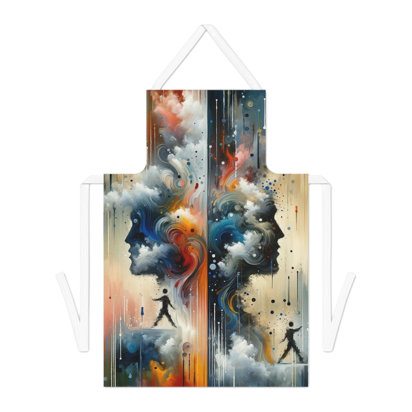 Connected Isolation Paradox Adult Apron (AOP) - ATUH.ART