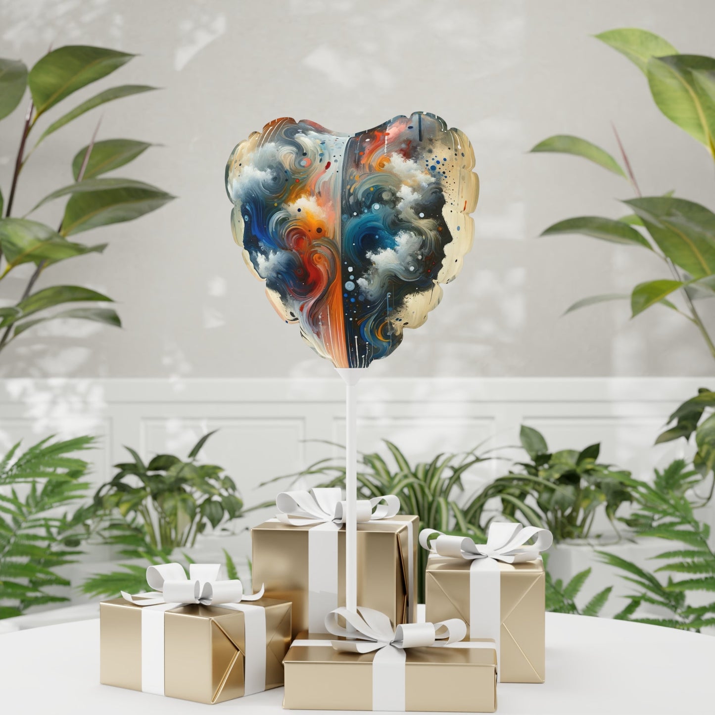Connected Isolation Paradox Balloon (Round and Heart-shaped), 11" - ATUH.ART