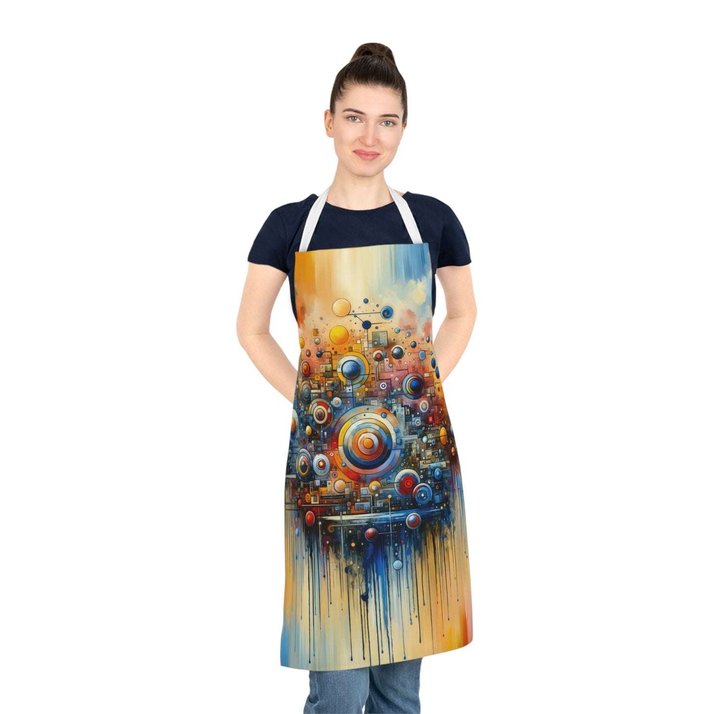 Connected Virtuality Canvas Adult Apron (AOP) - ATUH.ART