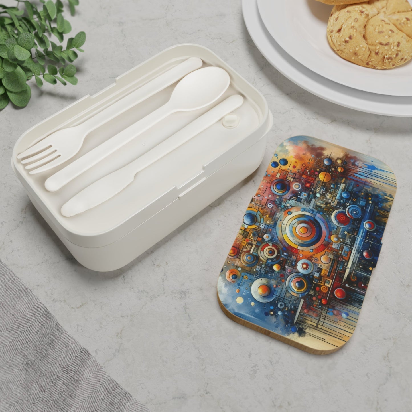 Connected Virtuality Canvas Bento Lunch Box - ATUH.ART