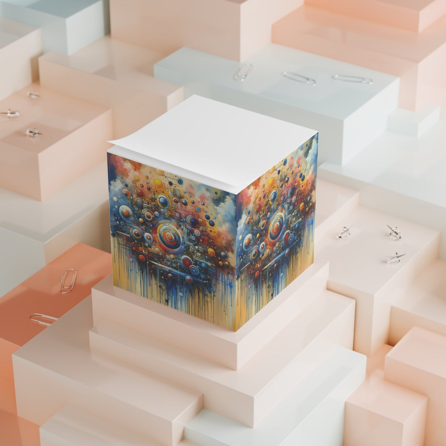 Connected Virtuality Canvas Note Cube - ATUH.ART