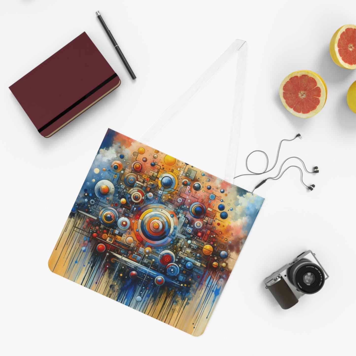 Connected Virtuality Canvas Shoulder Tote Bag (AOP) - ATUH.ART