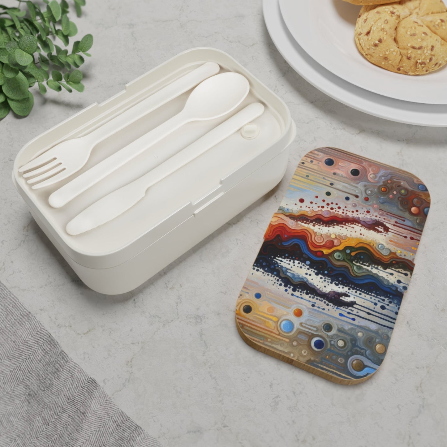 Connectedness Contours Wellness Bento Lunch Box - ATUH.ART