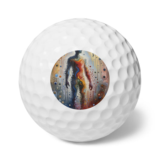 Connectedness Contours Wellness Golf Balls, 6pcs - ATUH.ART