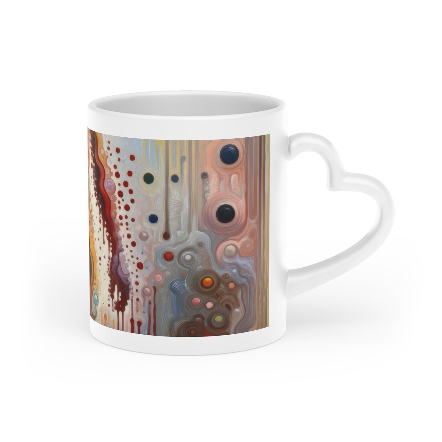 Connectedness Contours Wellness Heart-Shaped Mug - ATUH.ART