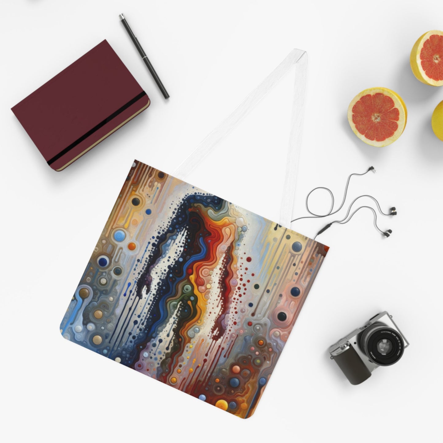 Connectedness Contours Wellness Shoulder Tote Bag (AOP) - ATUH.ART