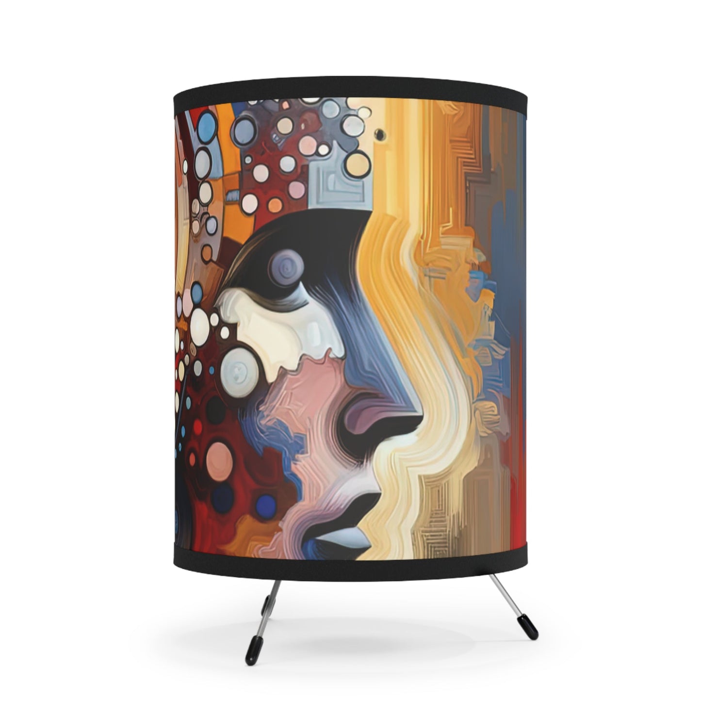 Conscious Choices Harmony Tripod Lamp with High-Res Printed Shade, US\CA plug - ATUH.ART