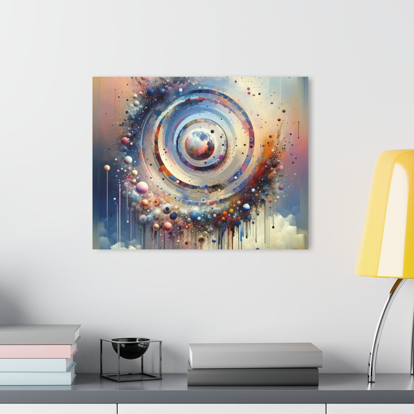 Conscious Rings Tachism Acrylic Prints (French Cleat Hanging) - ATUH.ART