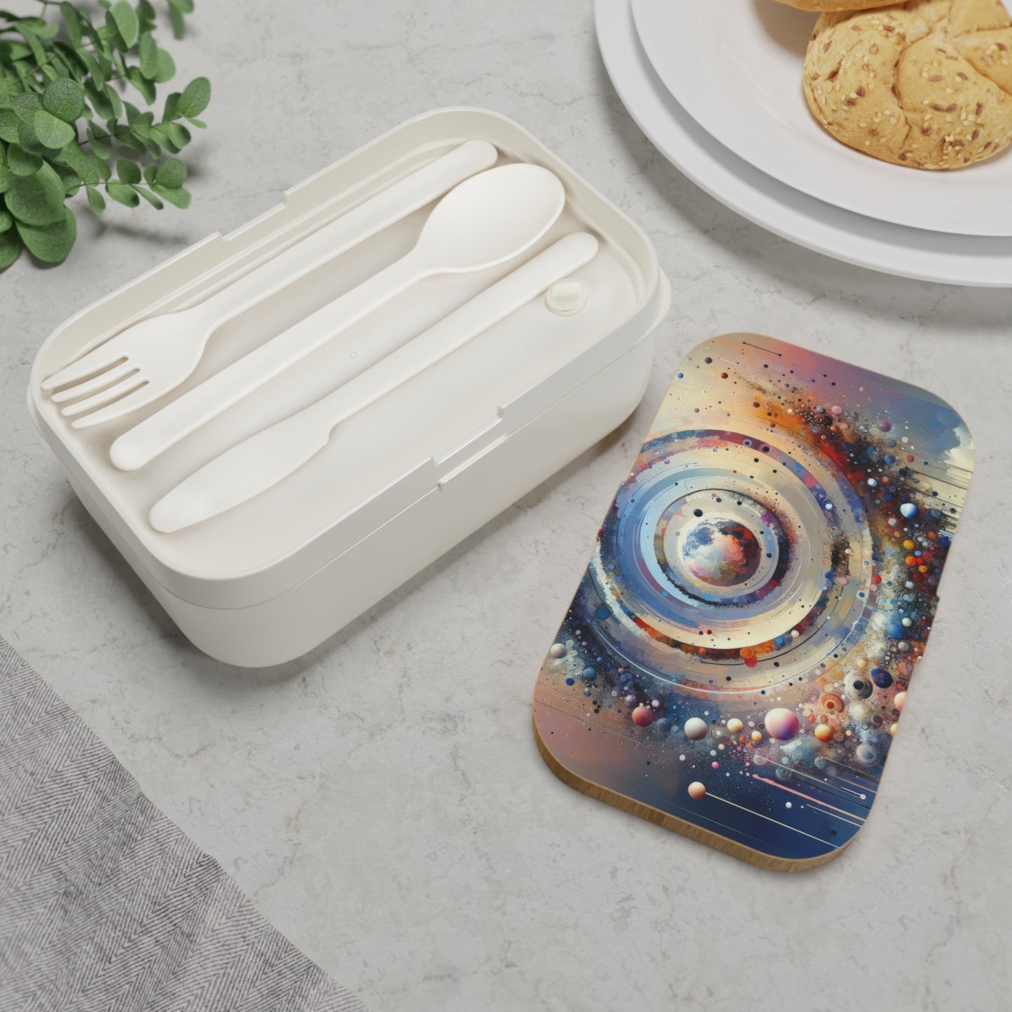 Conscious Rings Tachism Bento Lunch Box - ATUH.ART
