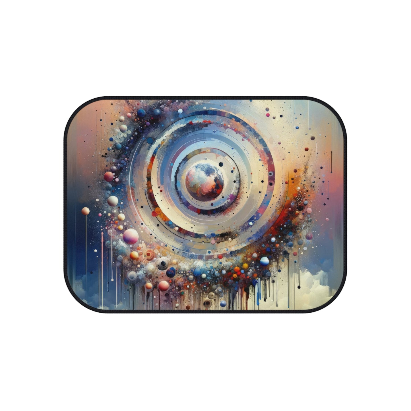 Conscious Rings Tachism Car Mats (Set of 4) - ATUH.ART