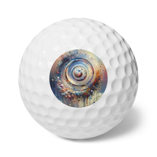 Conscious Rings Tachism Golf Balls, 6pcs - ATUH.ART