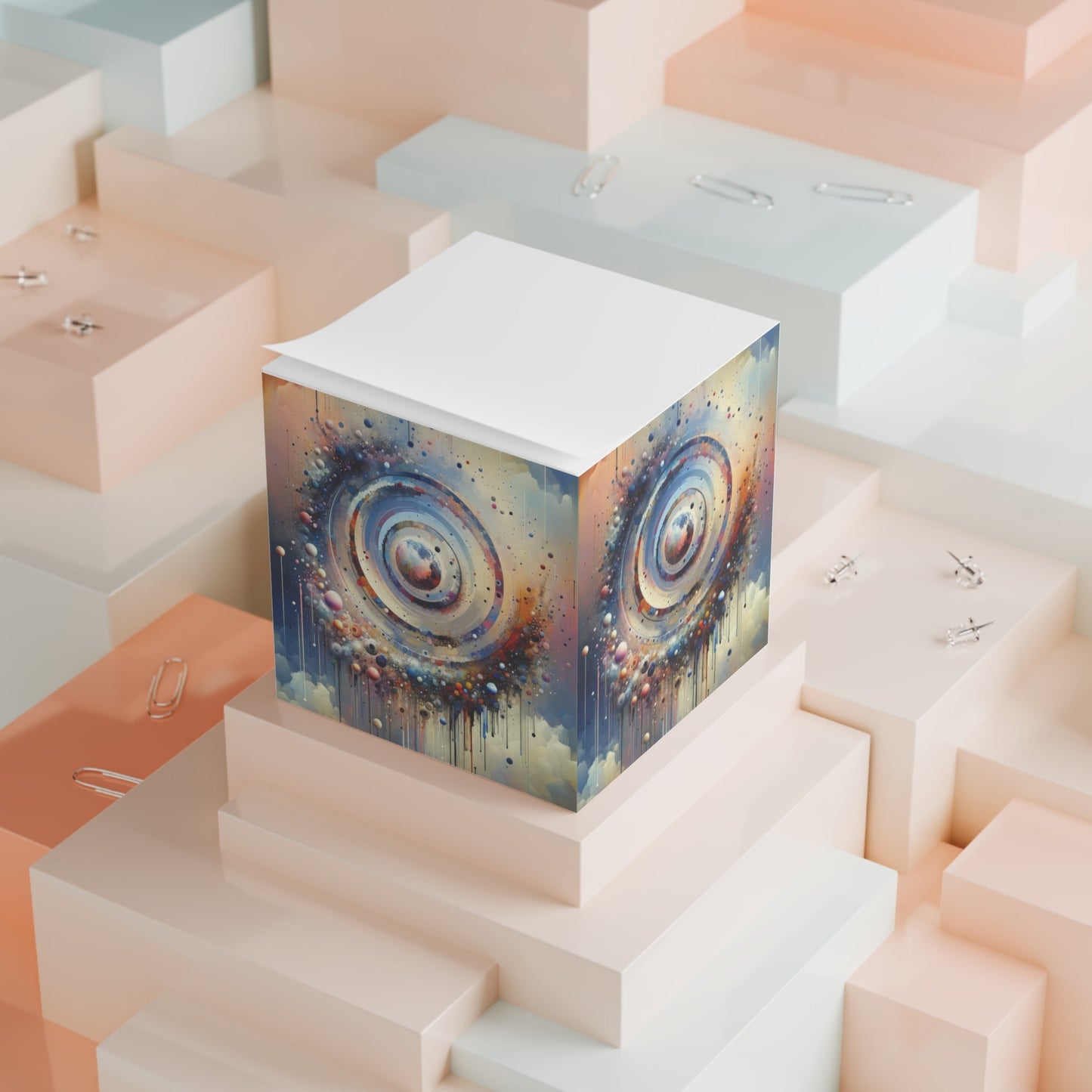 Conscious Rings Tachism Note Cube - ATUH.ART