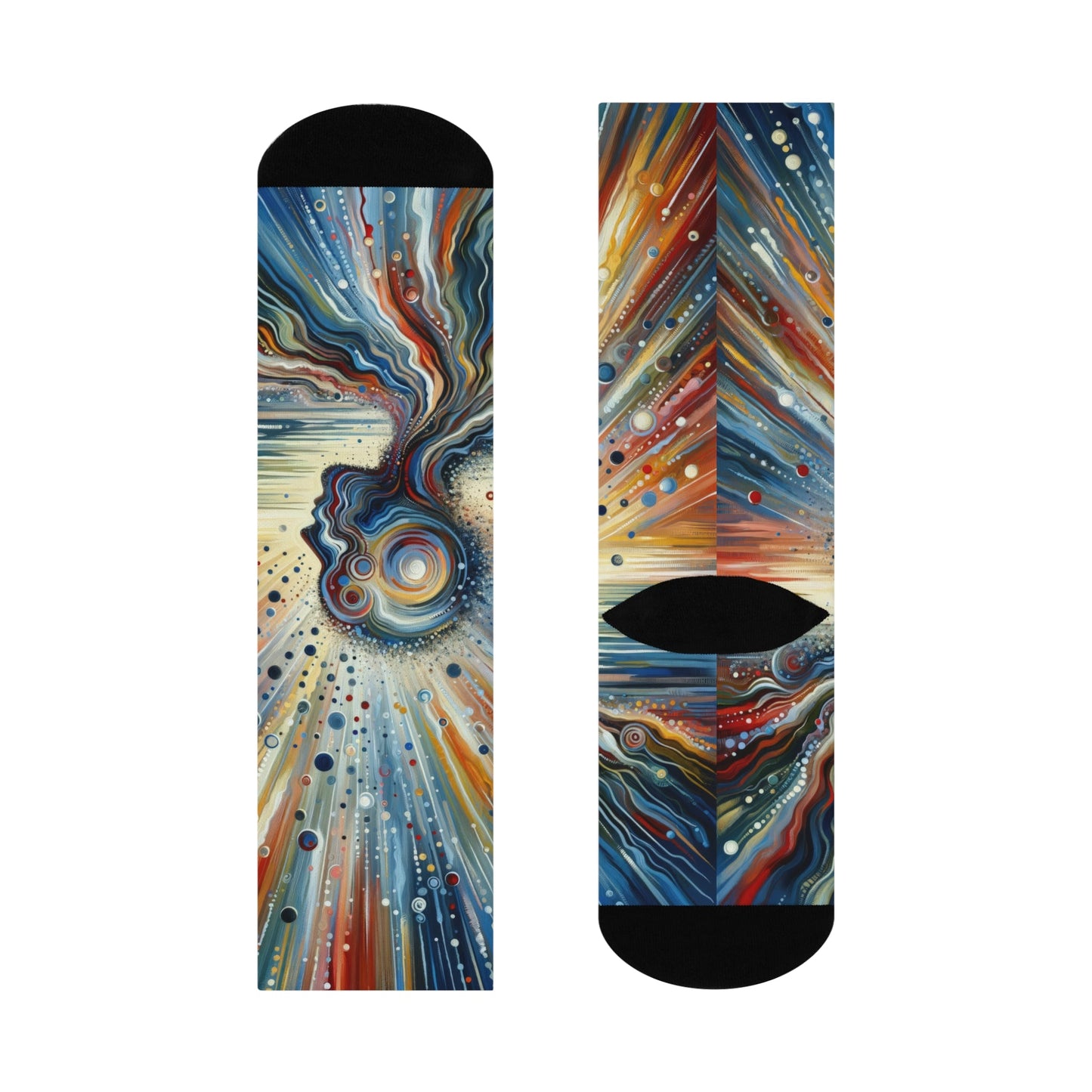 Conscious Ripple Influence Cushioned Crew Socks - ATUH.ART