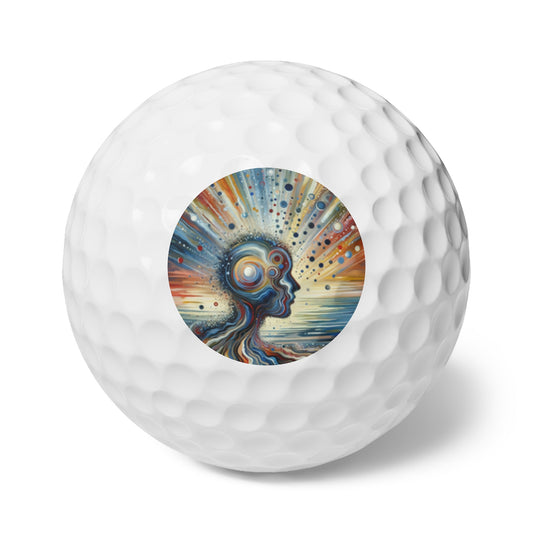 Conscious Ripple Influence Golf Balls, 6pcs - ATUH.ART