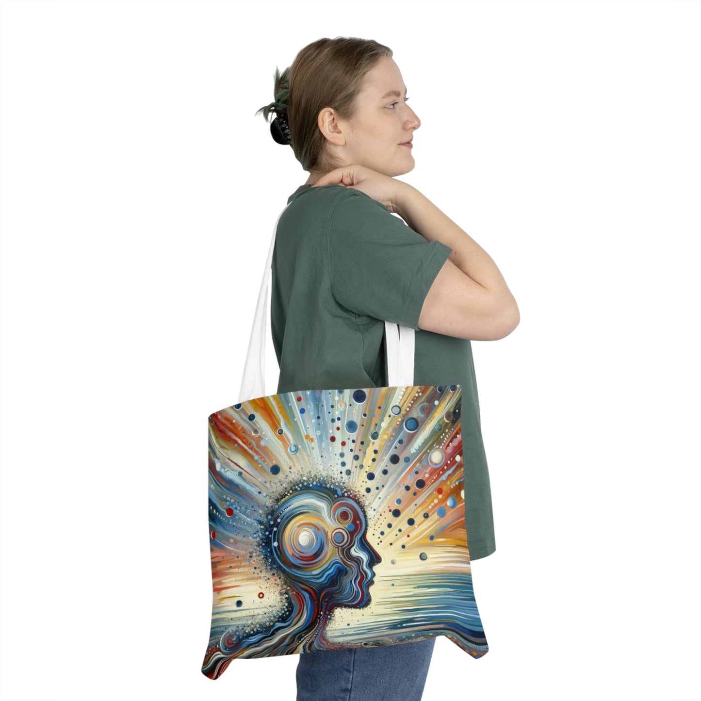 Conscious Ripple Influence Shoulder Tote Bag (AOP) - ATUH.ART