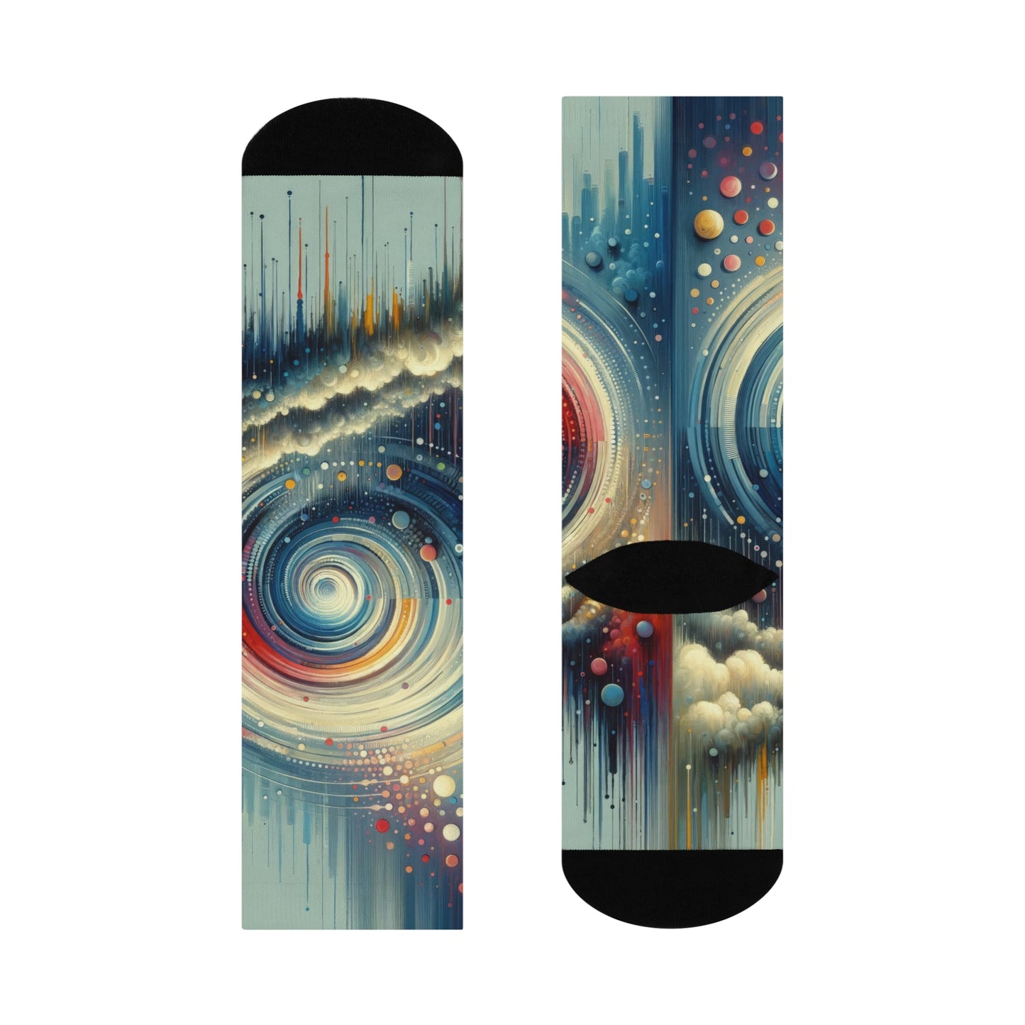 Considerate Echoes Resonate Cushioned Crew Socks - ATUH.ART