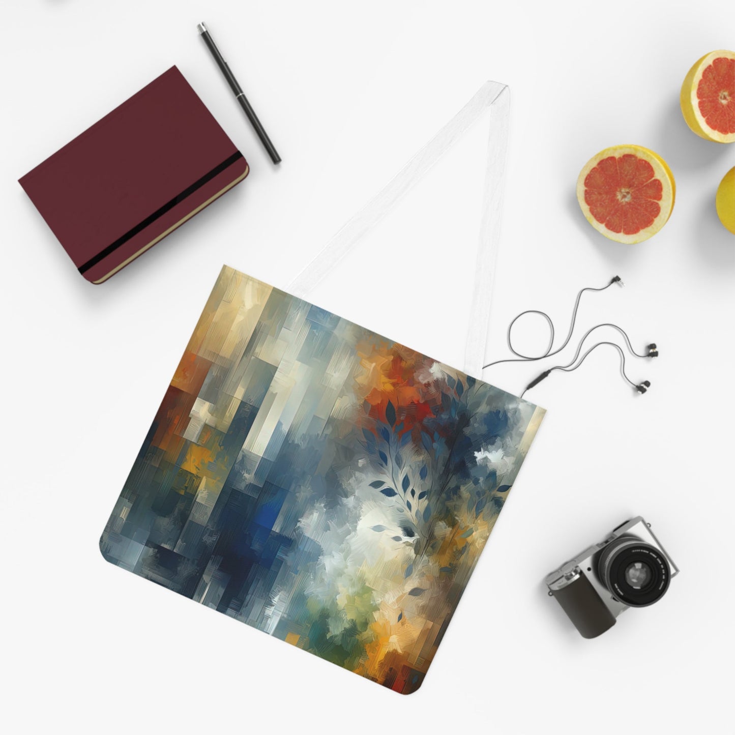 Contemplative Leaves Whispers Shoulder Tote Bag (AOP) - ATUH.ART