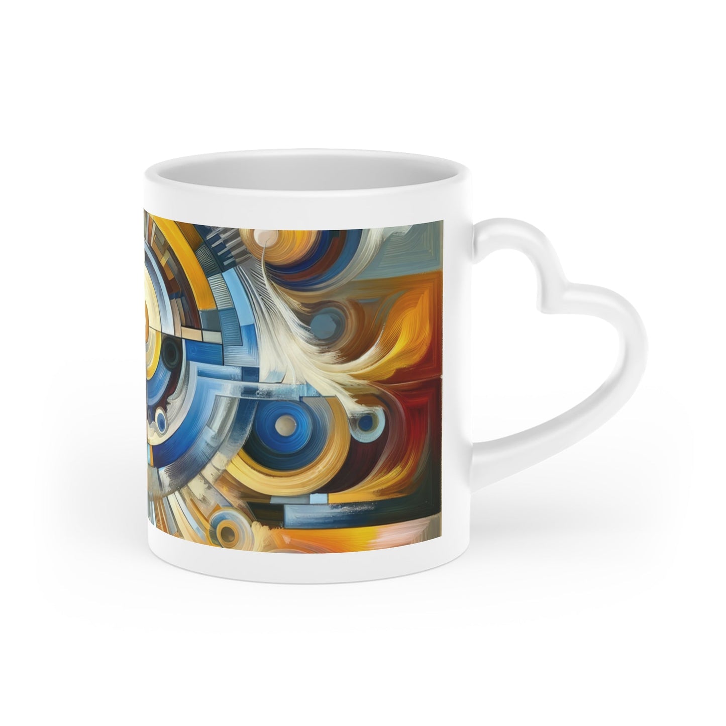 Convergence Harmony Purpose Heart-Shaped Mug - ATUH.ART