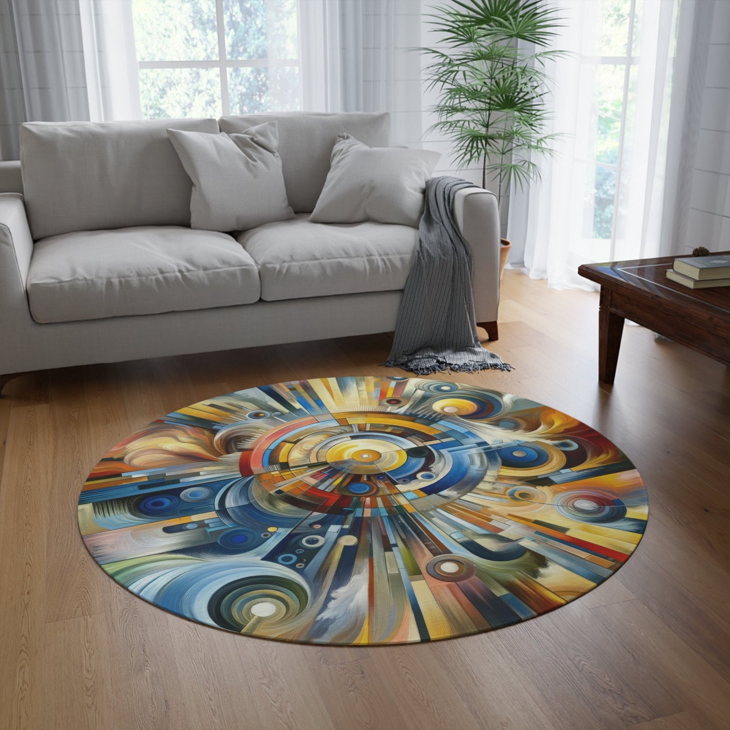 Convergence Harmony Purpose Round Rug - ATUH.ART