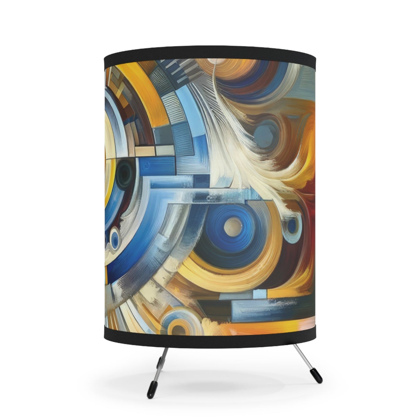 Convergence Harmony Purpose Tripod Lamp with High-Res Printed Shade, US\CA plug - ATUH.ART