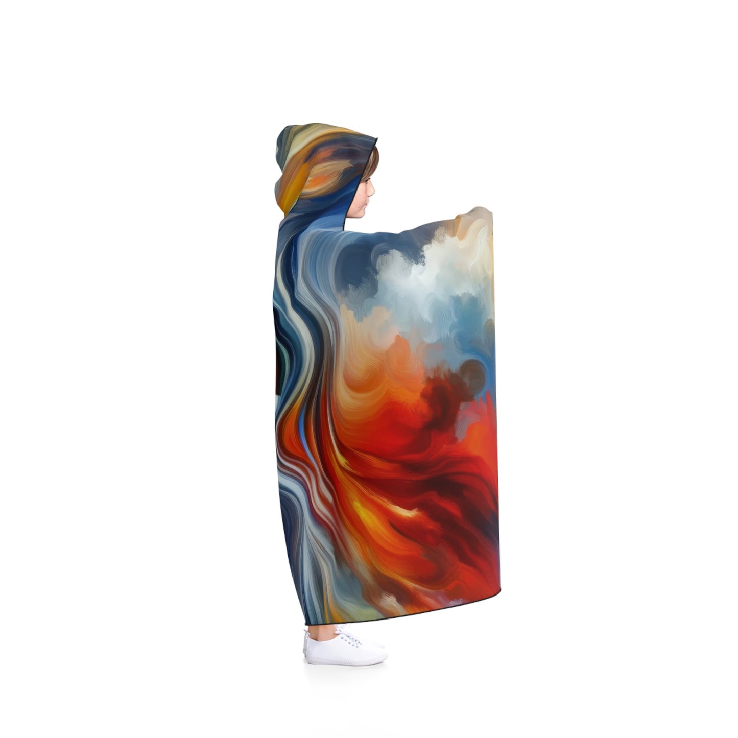 Convergent Abstract Unity Hooded Blanket - ATUH.ART