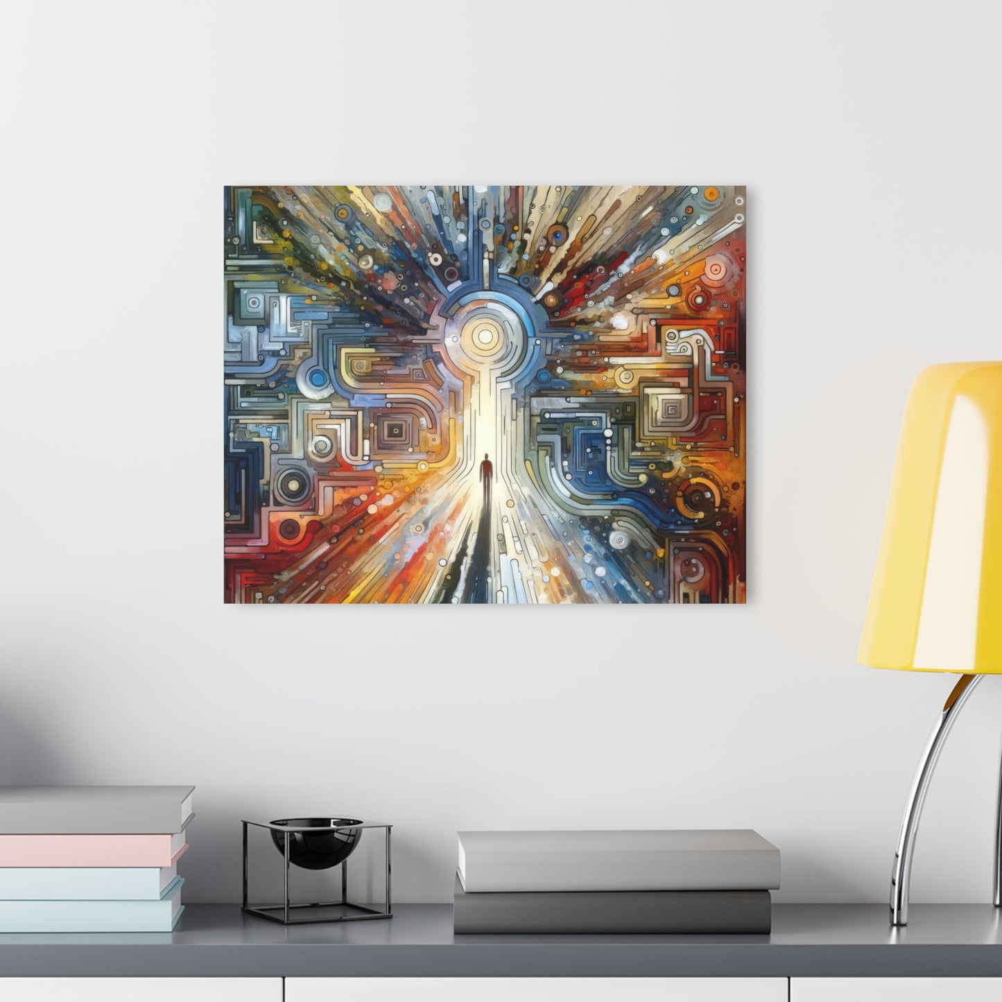 Converging Unity Path Acrylic Prints (French Cleat Hanging) - ATUH.ART