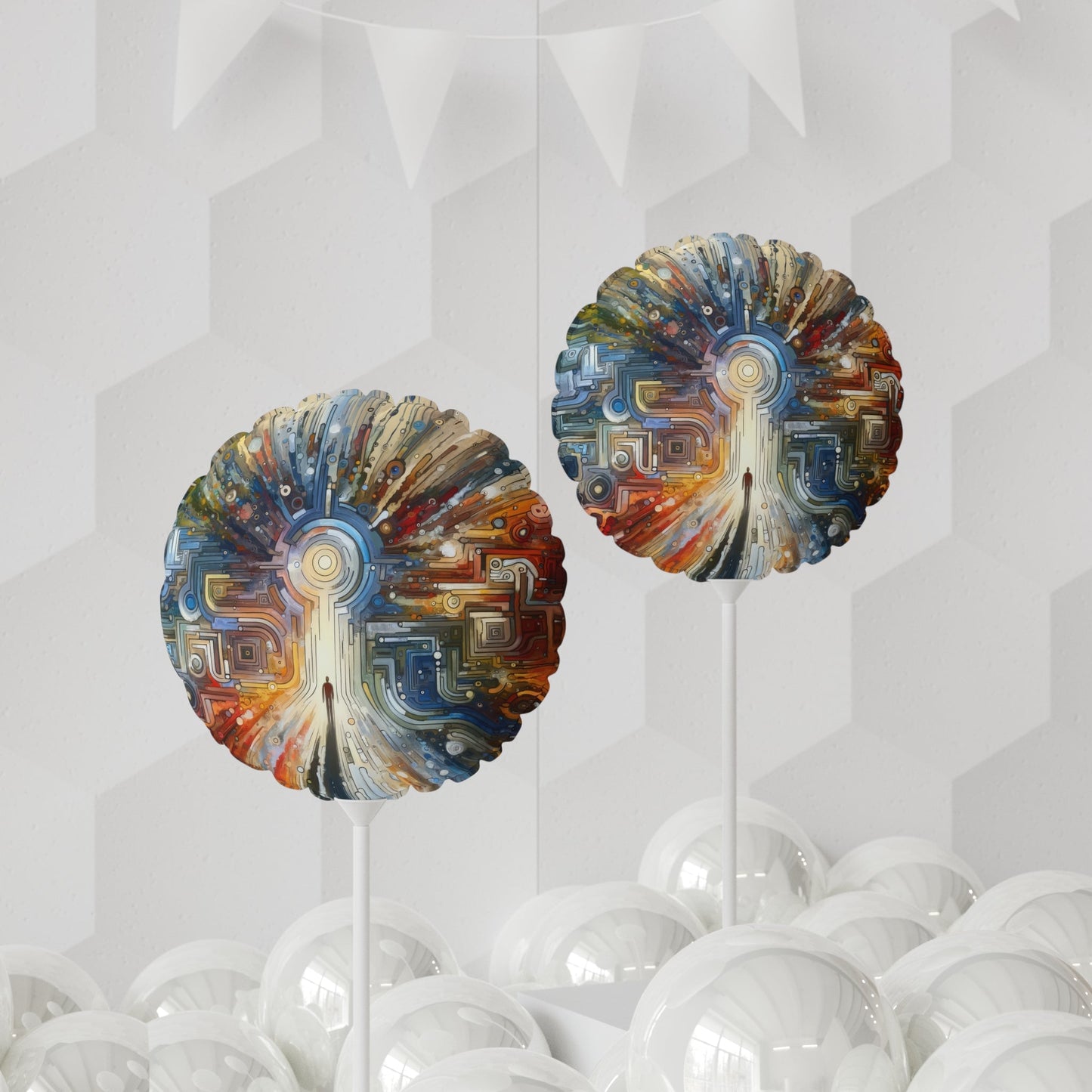 Converging Unity Path Balloon (Round and Heart-shaped), 11" - ATUH.ART