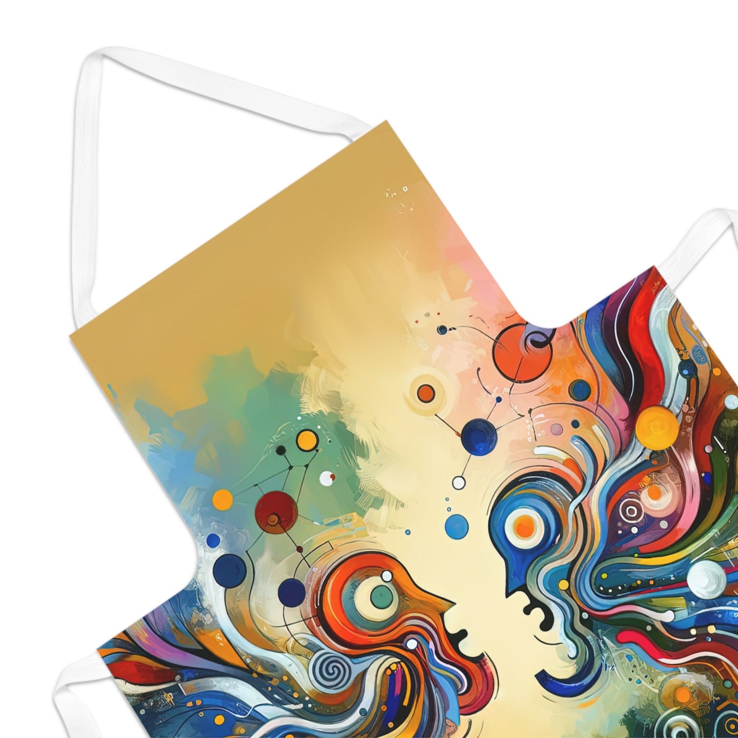 Conversational Catalyst Tachism Adult Apron (AOP) - ATUH.ART