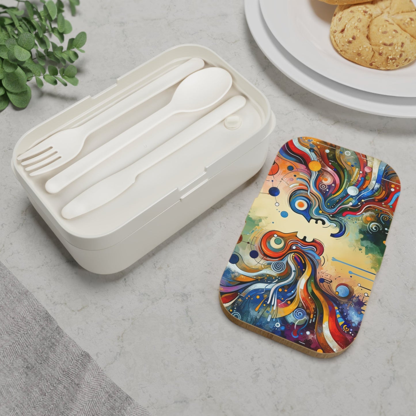 Conversational Catalyst Tachism Bento Lunch Box - ATUH.ART