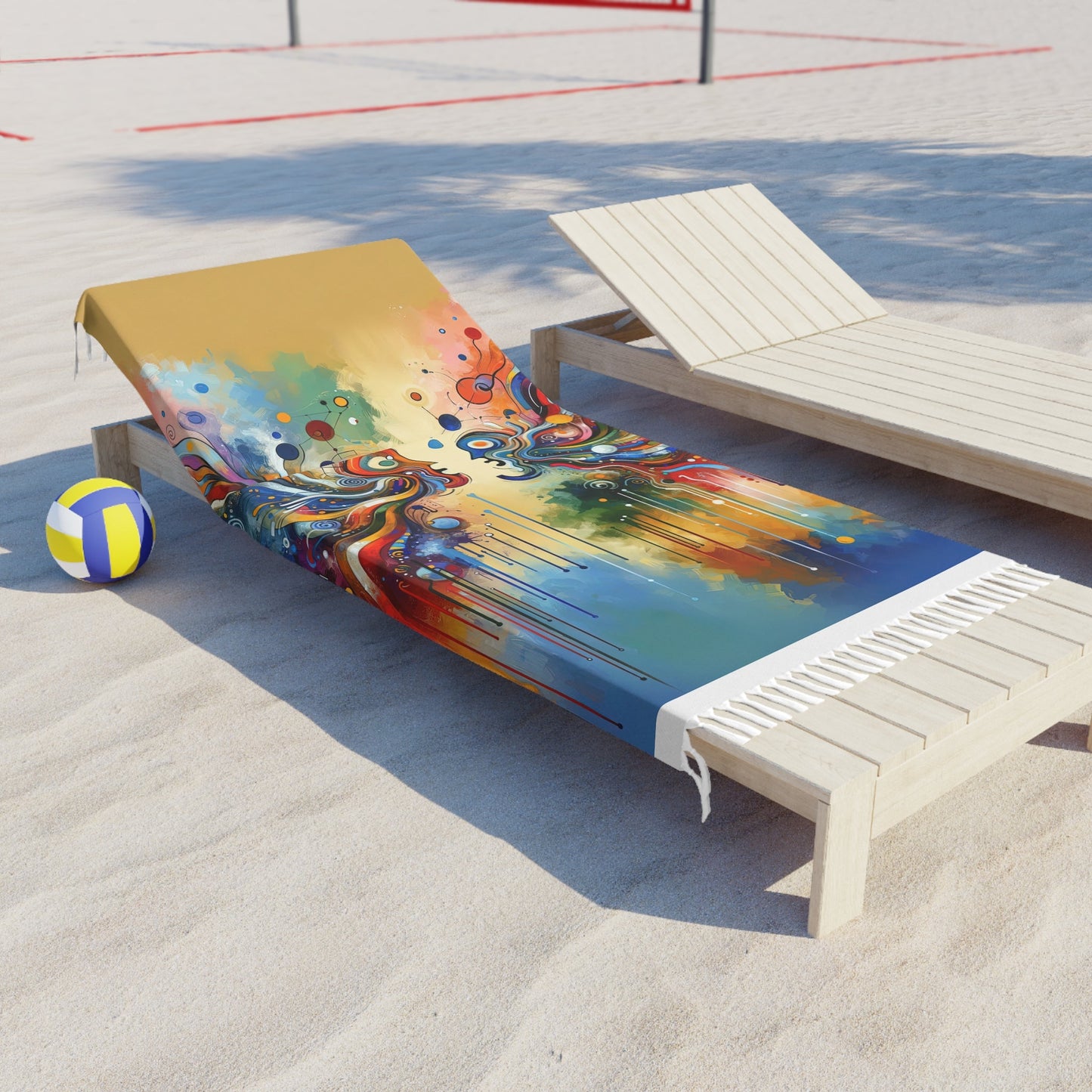 Conversational Catalyst Tachism Boho Beach Cloth - ATUH.ART