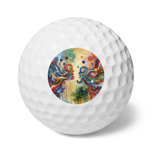 Conversational Catalyst Tachism Golf Balls, 6pcs - ATUH.ART