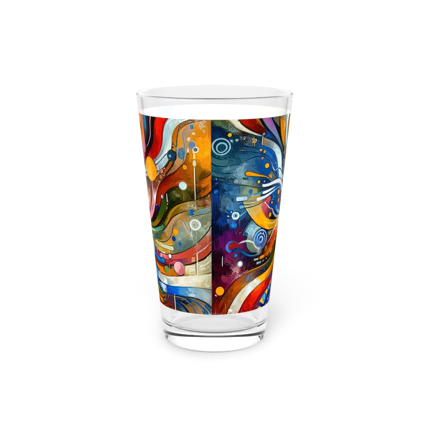 Conversational Catalyst Tachism Pint Glass, 16oz - ATUH.ART