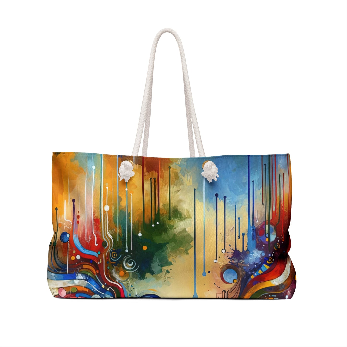 Conversational Catalyst Tachism Weekender Bag - ATUH.ART