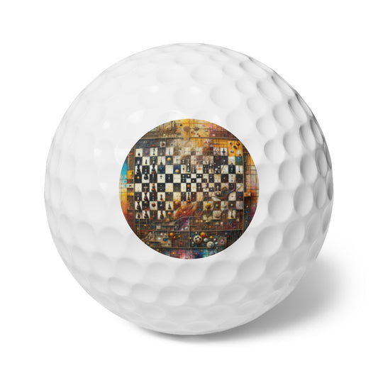 Cosmic Chess Integration Golf Balls, 6pcs - ATUH.ART