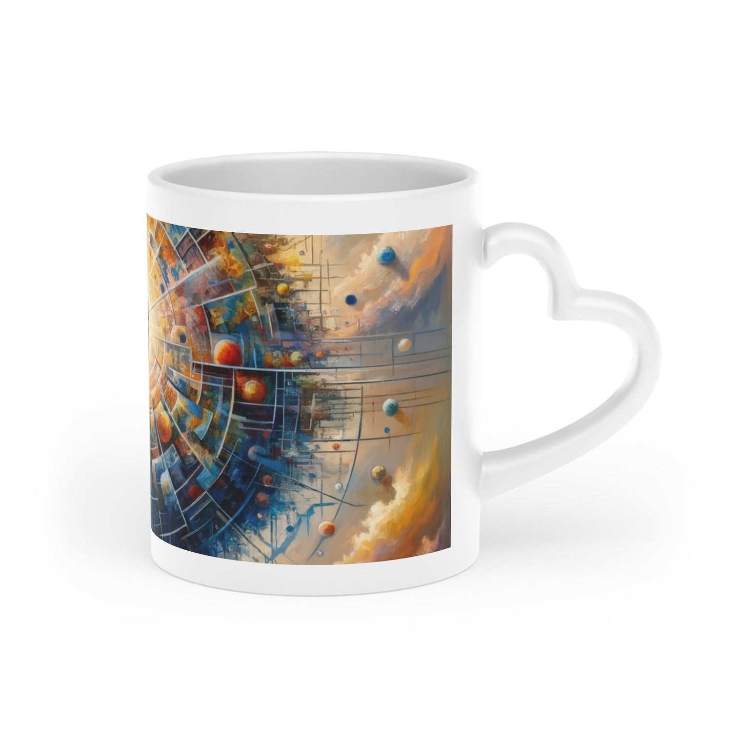 Cosmic Connection Antidote Heart-Shaped Mug - ATUH.ART