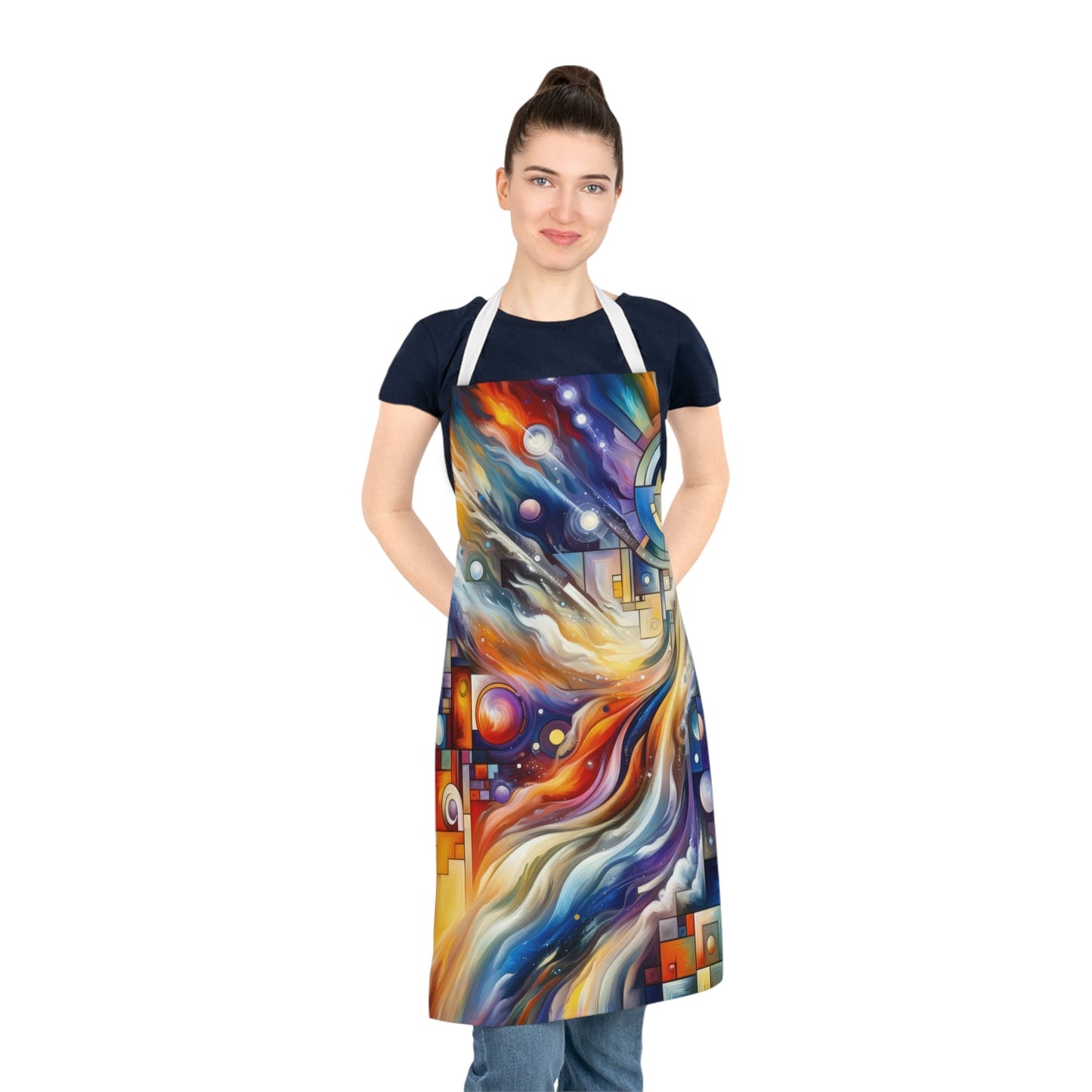 Cosmic Tachism Alchemy Adult Apron (AOP) - ATUH.ART