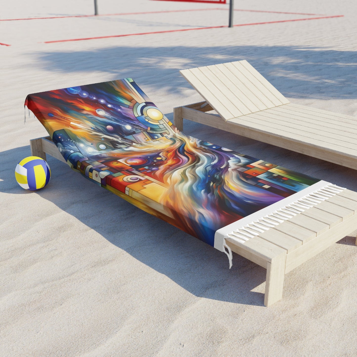 Cosmic Tachism Alchemy Boho Beach Cloth - ATUH.ART