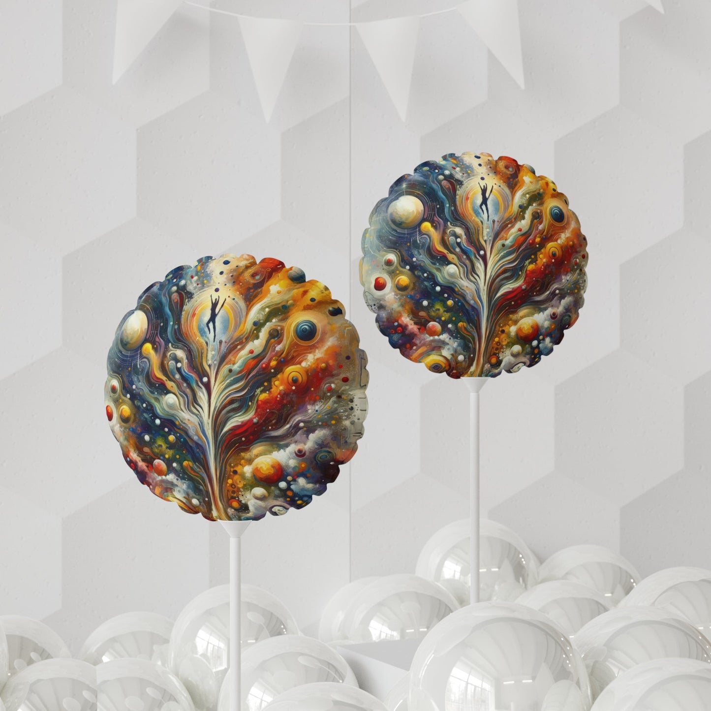 Cosmic Vision Tree Balloon (Round and Heart-shaped), 11" - ATUH.ART