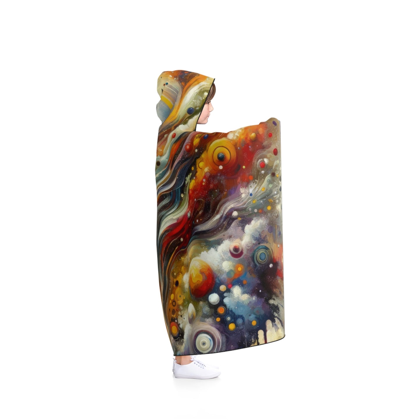Cosmic Vision Tree Hooded Blanket - ATUH.ART