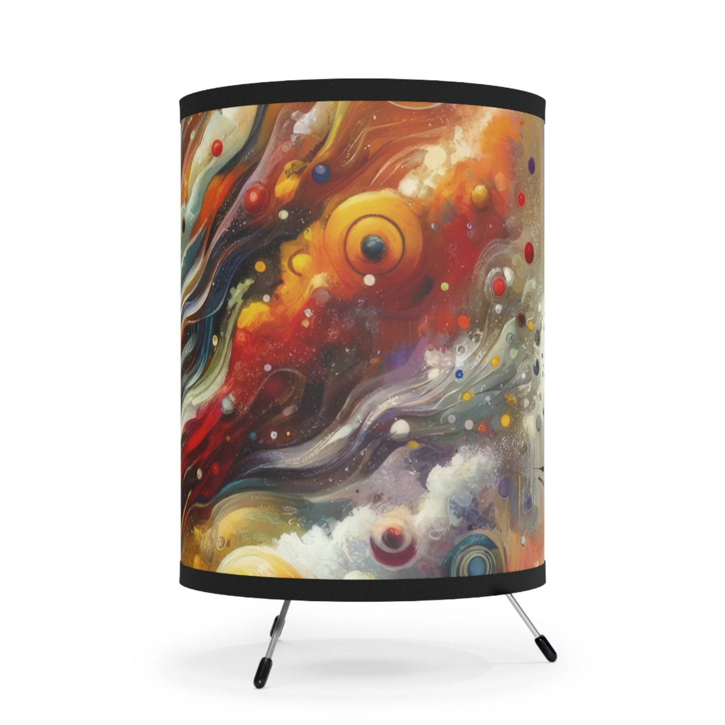 Cosmic Vision Tree Tripod Lamp with High-Res Printed Shade, US\CA plug - ATUH.ART