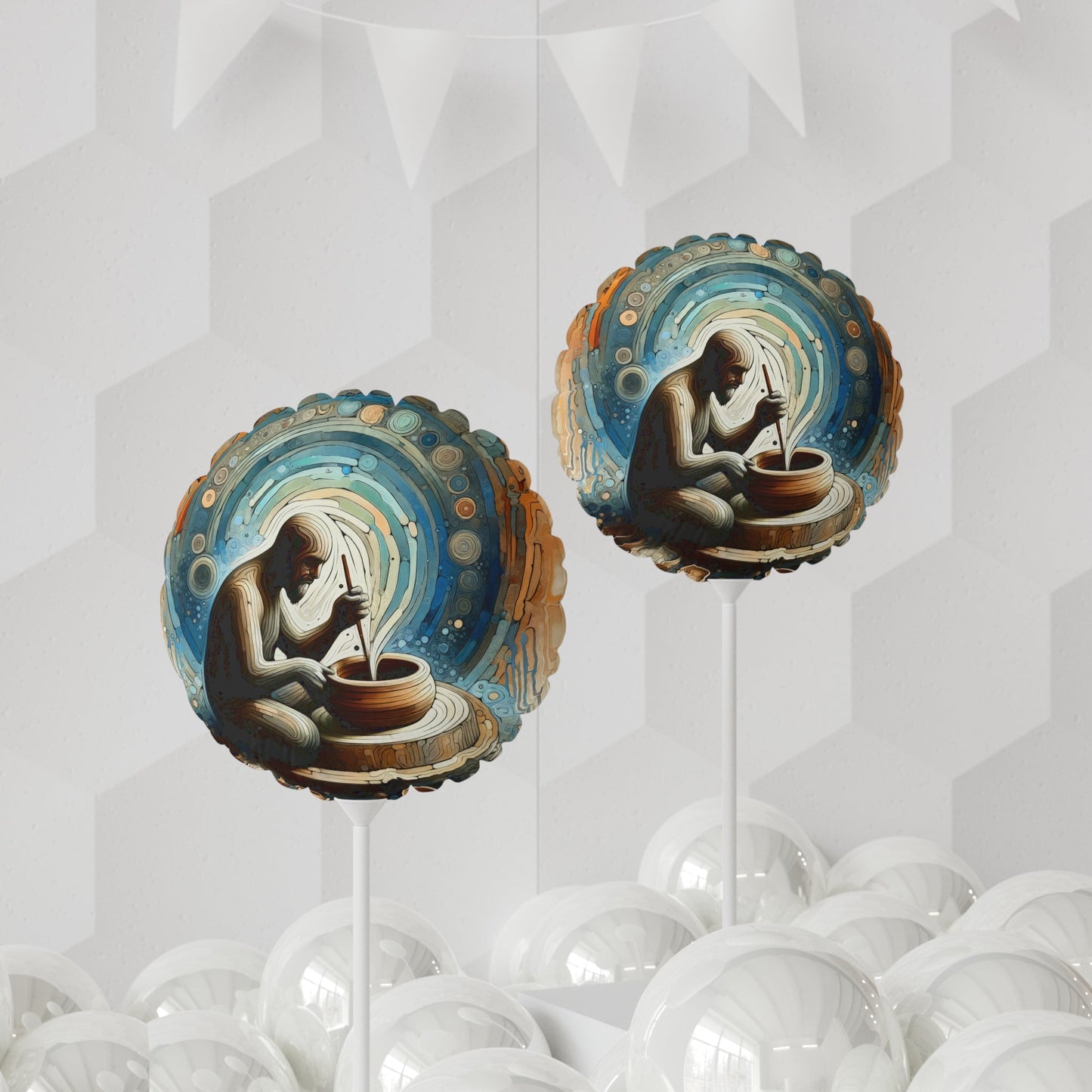Crafting Semantic Pottery Balloon (Round and Heart-shaped), 11" - ATUH.ART