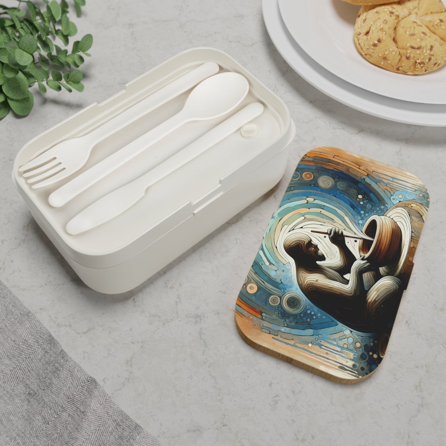 Crafting Semantic Pottery Bento Lunch Box - ATUH.ART