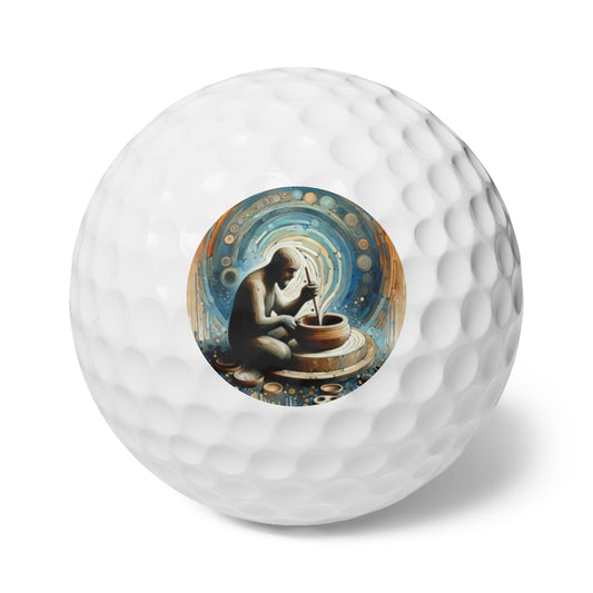 Crafting Semantic Pottery Golf Balls, 6pcs - ATUH.ART