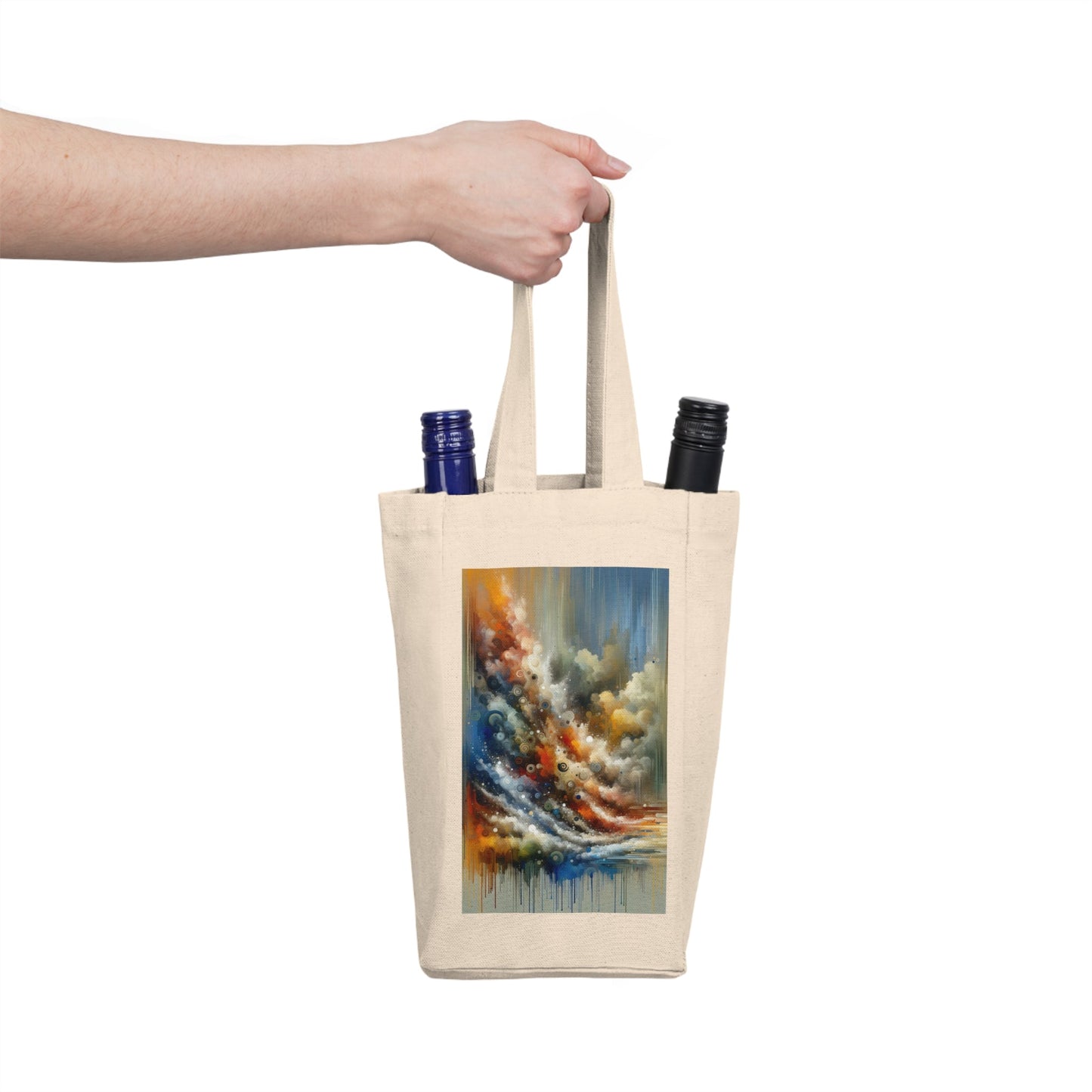 Crescendo Duration Symphony Double Wine Tote Bag - ATUH.ART