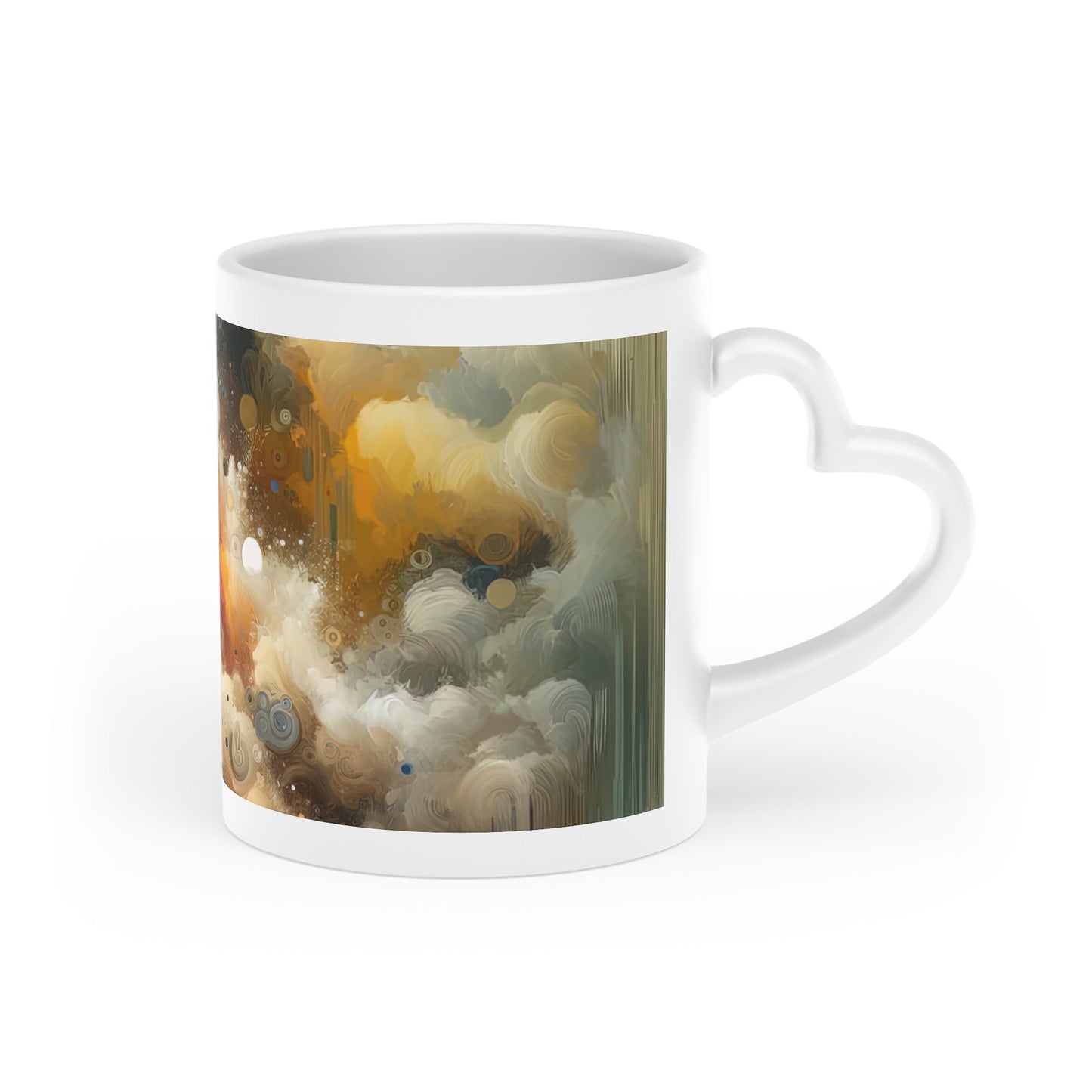 Crescendo Duration Symphony Heart-Shaped Mug - ATUH.ART