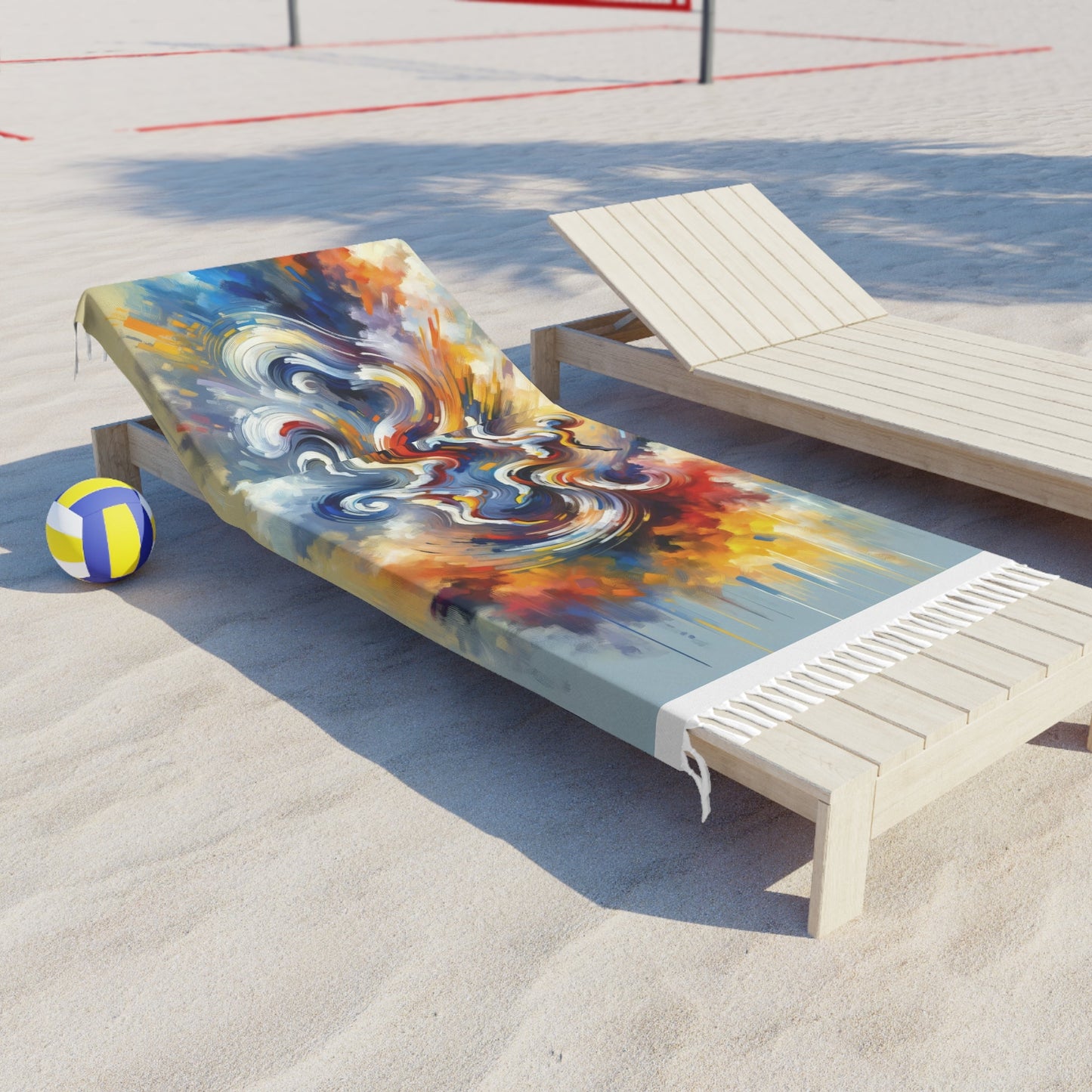 Dancing Disruption Tachism Boho Beach Cloth - ATUH.ART