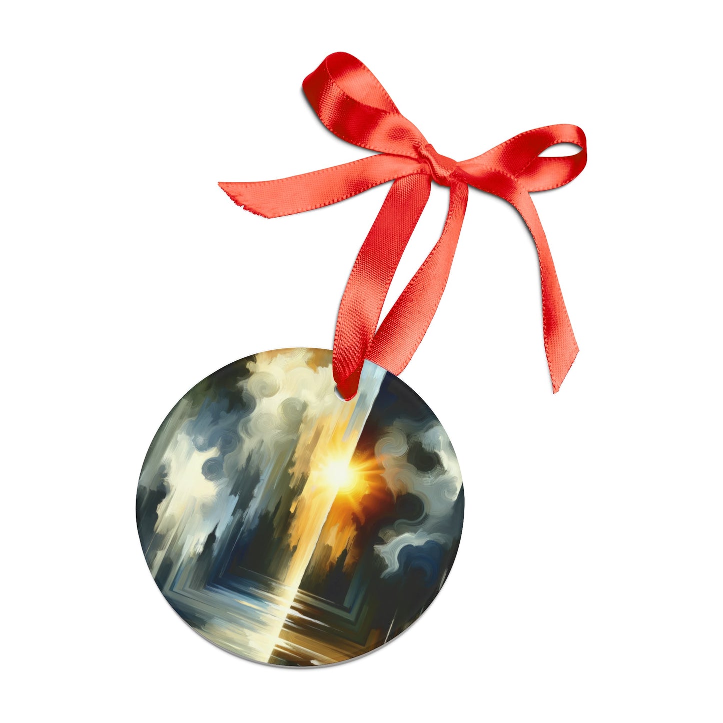 Dawn Dispels Darkness Acrylic Ornament with Ribbon - ATUH.ART